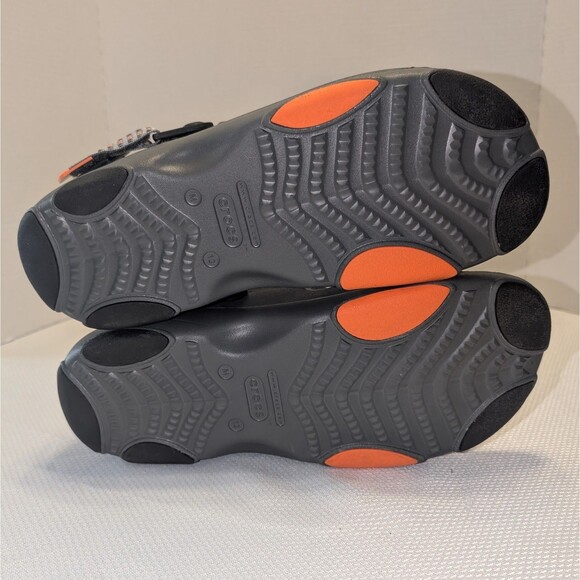 Crocs Classic All Terrain Men\'s 13 Open Toe Sandal Hook Loop 207711 Gray Orange